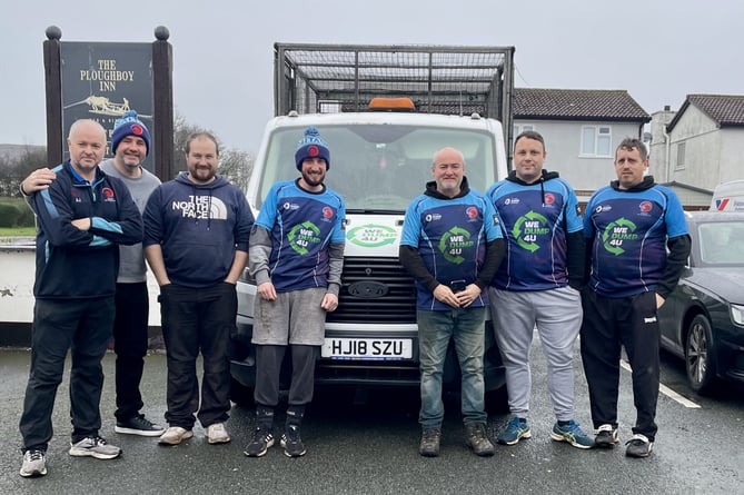 Players from Saltash Cricket Club went out into the local area to collect used Christmas trees to help raise vital funds after arson attack