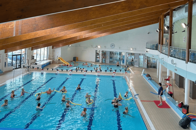 The swimming pool at Liskeard Leisure Centre