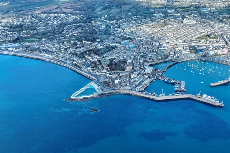 Penzance harbour drone - Todd Barten.