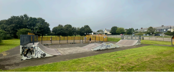 The current skatepark at Rapson Field in Liskeard