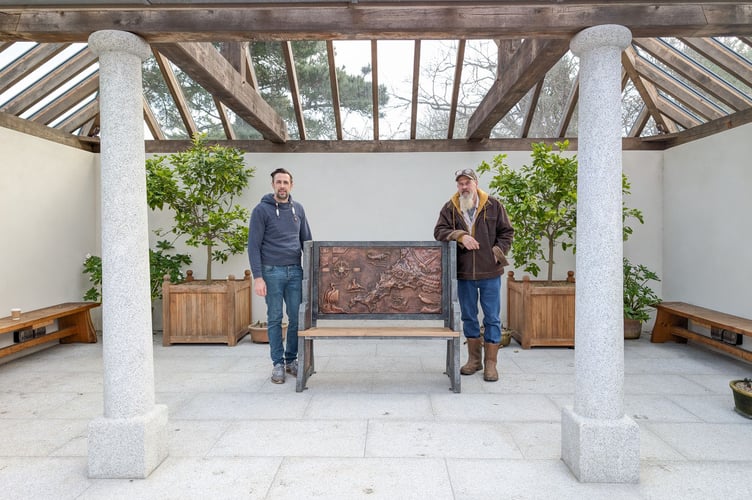 Bench at Trebah Gardens (Credit - James Lewis).