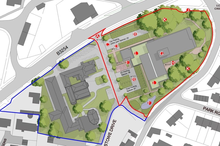 Plans for the new extra care housing development at Laity House in Liskeard