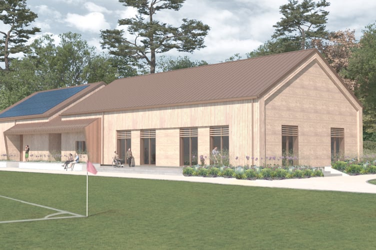 An artist's impression of Boscawen Park Sports Hub 