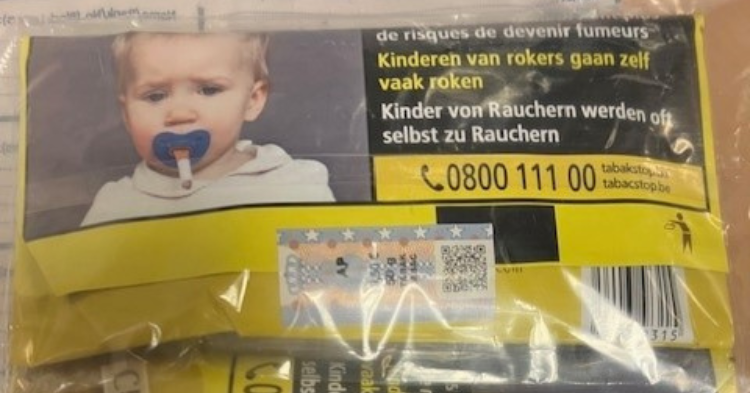 A picture of the counterfeit tobacco