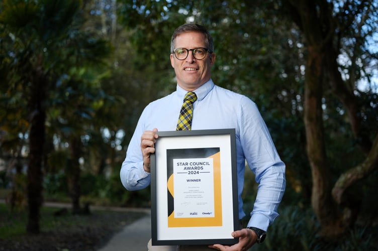 James Hardy was named Town Clerk of the Year at the National Association of Local Councils (NALC) Star Council Awards, held at the House of Lords on February 25