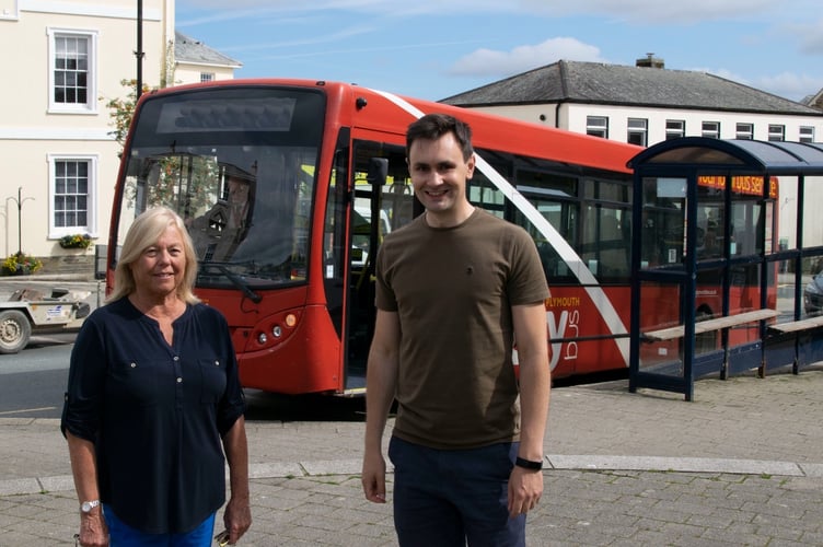 Liskeard councillors Jane Pascoe and Nick Craker are campaigning to bring a  direct link between the town and Derriford Hospital in Plymouth