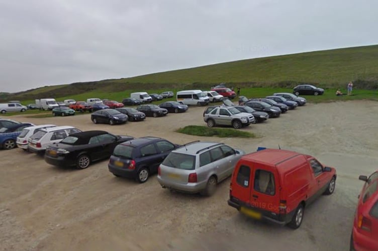 Watergate Bay car park, which is currently free during the winter, could start charging all year (Picture: Google Maps)